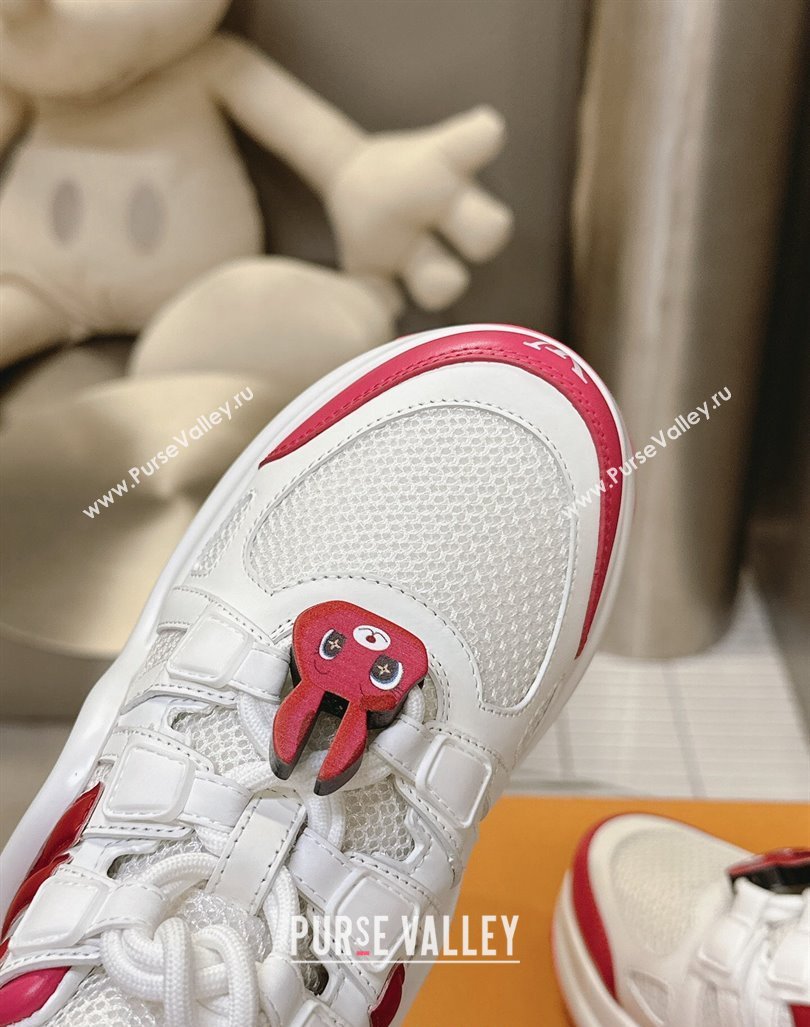 Louis Vuitton LV Archlight Sneakers with Rabbit Patch White/Red 2024 (MD-240815097)