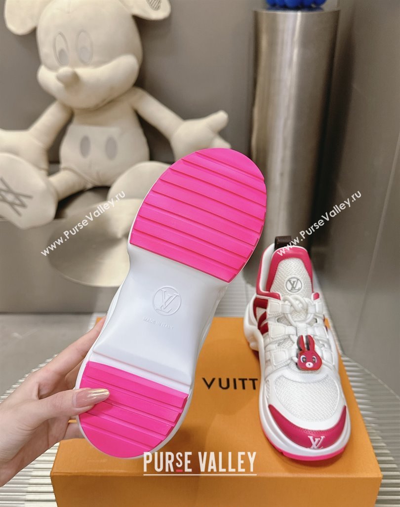 Louis Vuitton LV Archlight Sneakers with Rabbit Patch White/Red 2024 (MD-240815097)