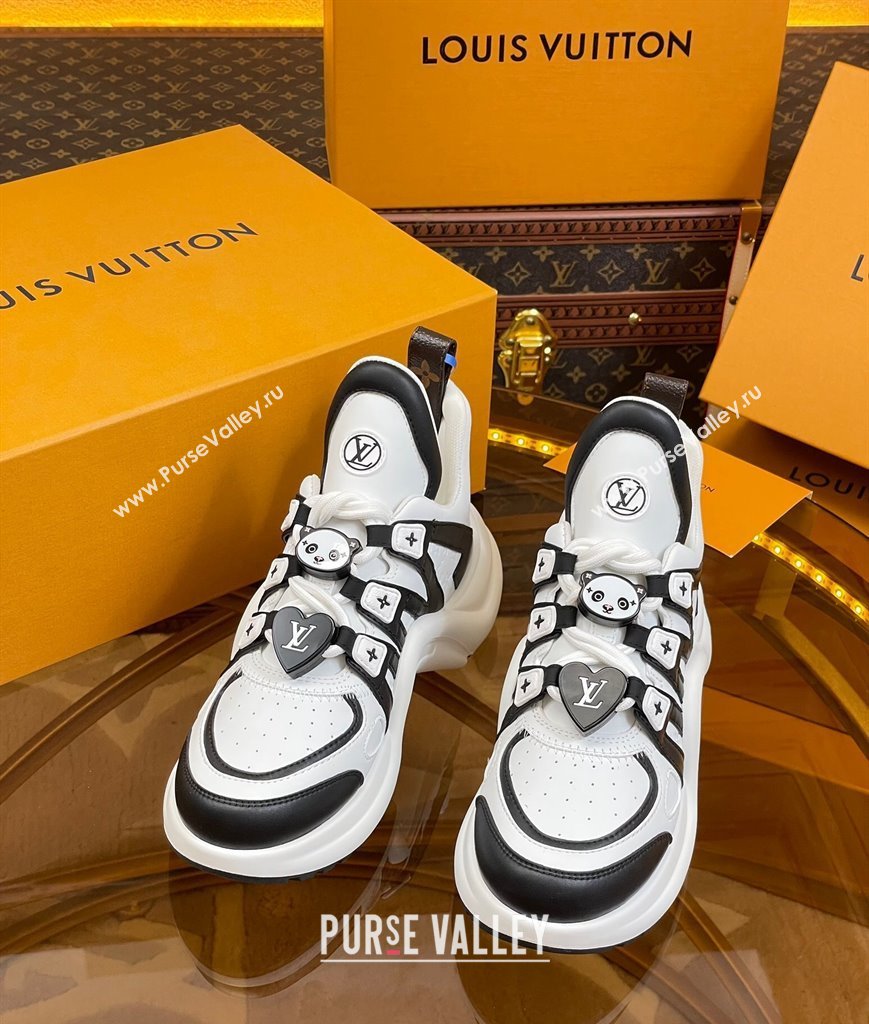 Louis Vuitton LV Archlight Sneakers with Panda Beads White/Black 2024 0815 (MD-240815082)