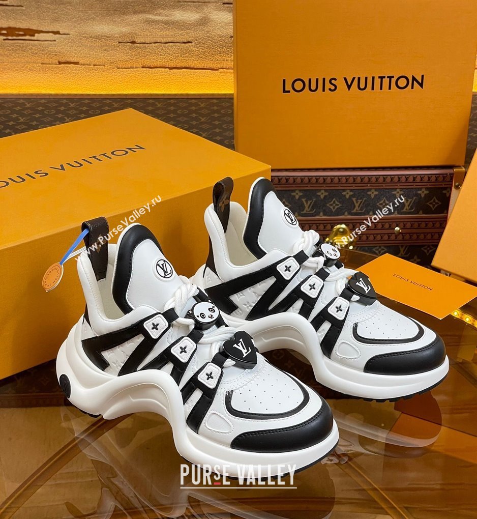 Louis Vuitton LV Archlight Sneakers with Panda Beads White/Black 2024 0815 (MD-240815082)