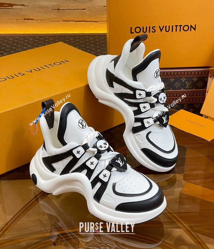 Louis Vuitton LV Archlight Sneakers with Panda Beads White/Black 2024 0815 (MD-240815082)