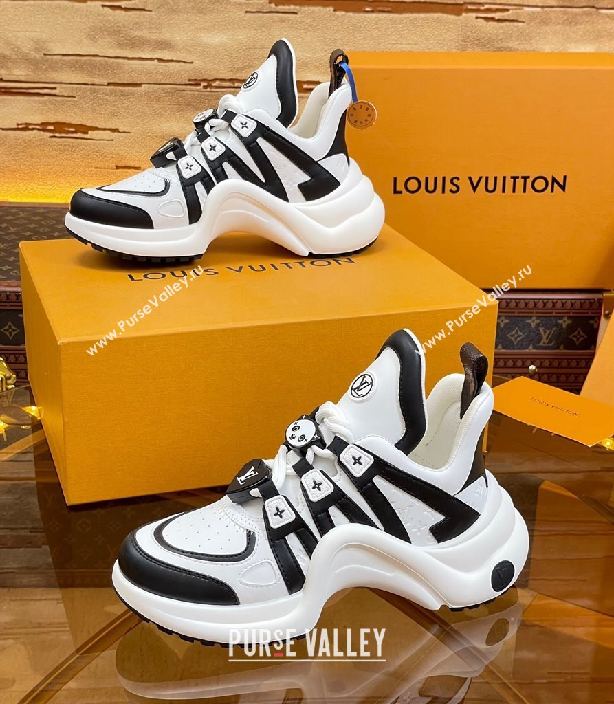 Louis Vuitton LV Archlight Sneakers with Panda Beads White/Black 2024 0815 (MD-240815082)