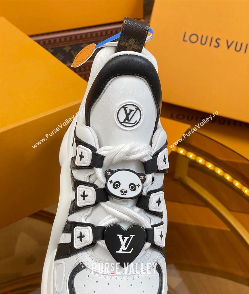 Louis Vuitton LV Archlight Sneakers with Panda Beads White/Black 2024 0815 (MD-240815082)