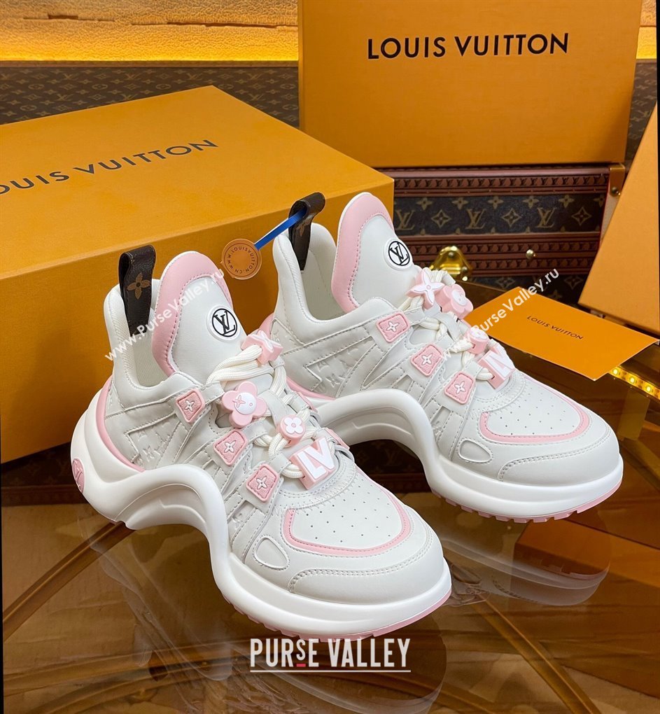 Louis Vuitton LV Archlight Sneakers with Signature Beads Pink 2024 0815 (MD-240815084)