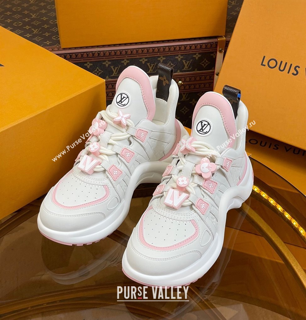 Louis Vuitton LV Archlight Sneakers with Signature Beads Pink 2024 0815 (MD-240815084)