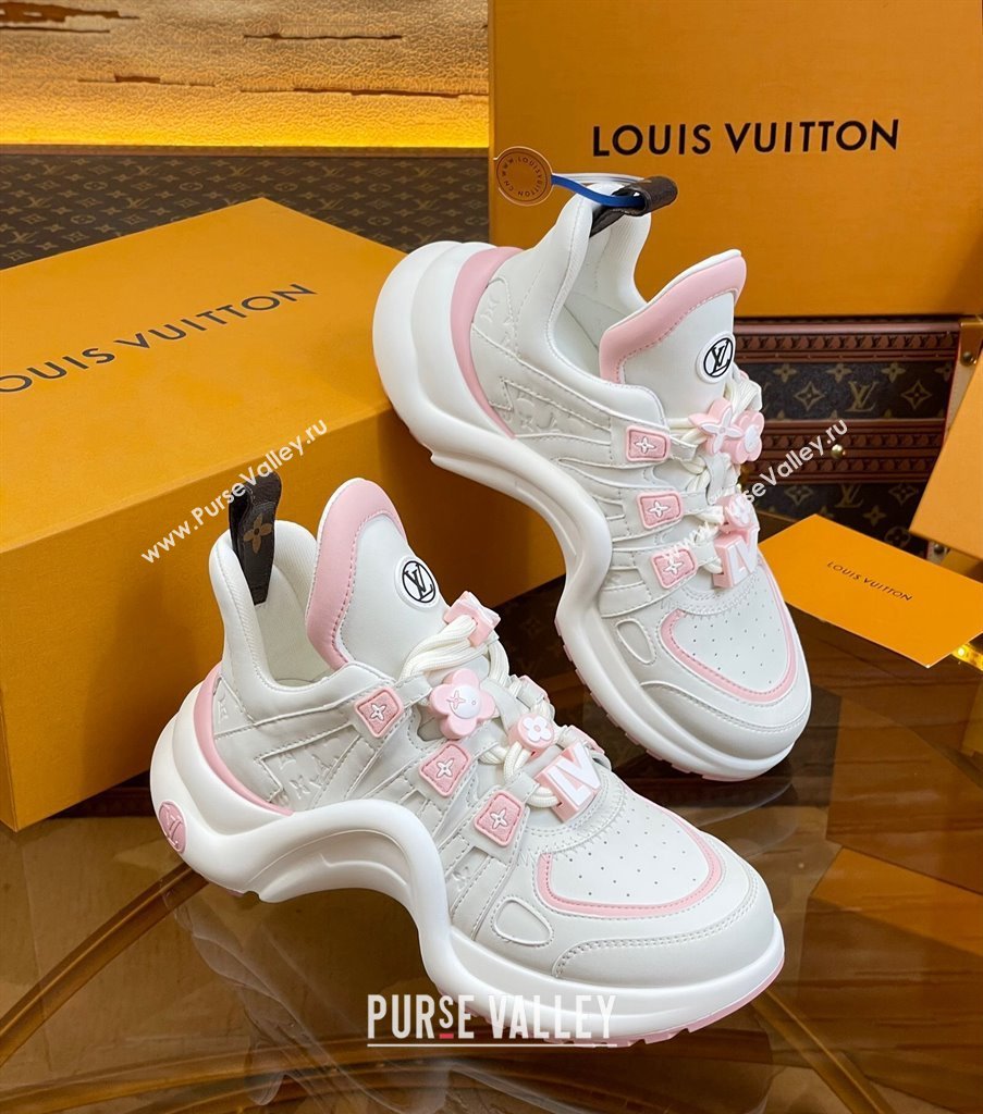 Louis Vuitton LV Archlight Sneakers with Signature Beads Pink 2024 0815 (MD-240815084)