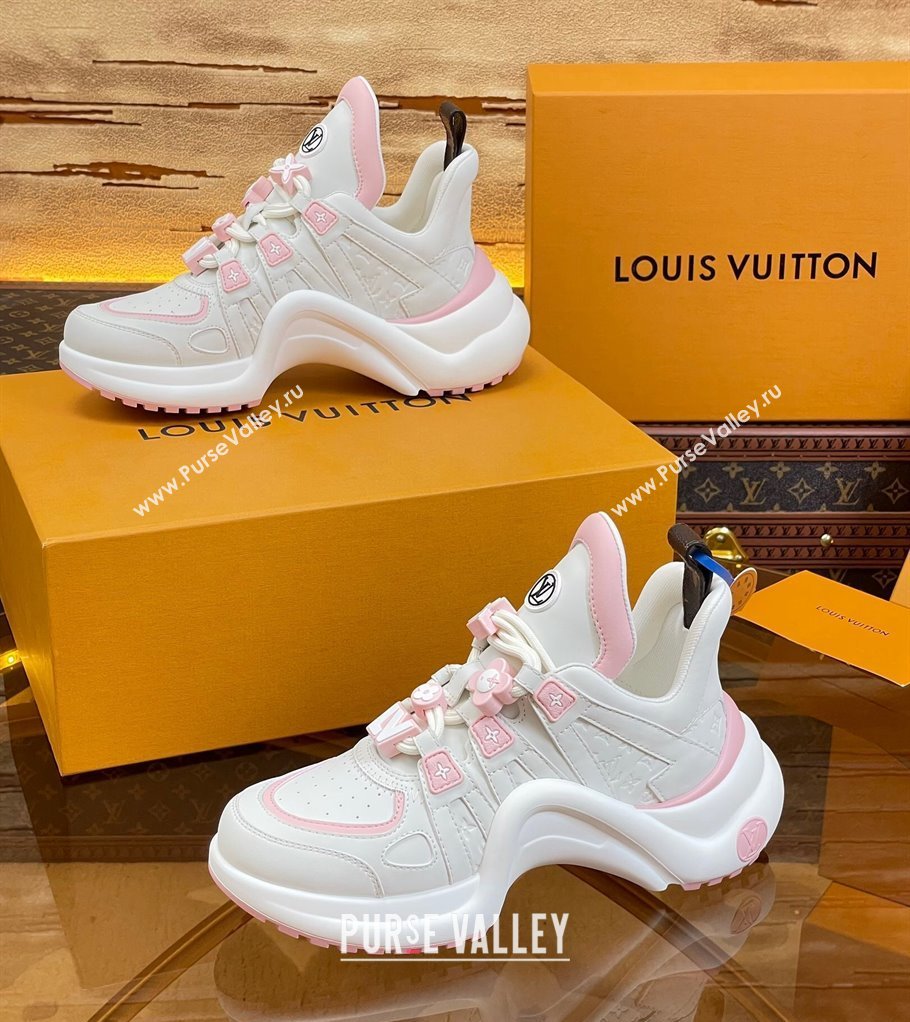 Louis Vuitton LV Archlight Sneakers with Signature Beads Pink 2024 0815 (MD-240815084)