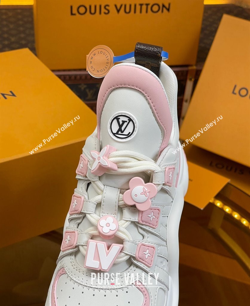 Louis Vuitton LV Archlight Sneakers with Signature Beads Pink 2024 0815 (MD-240815084)