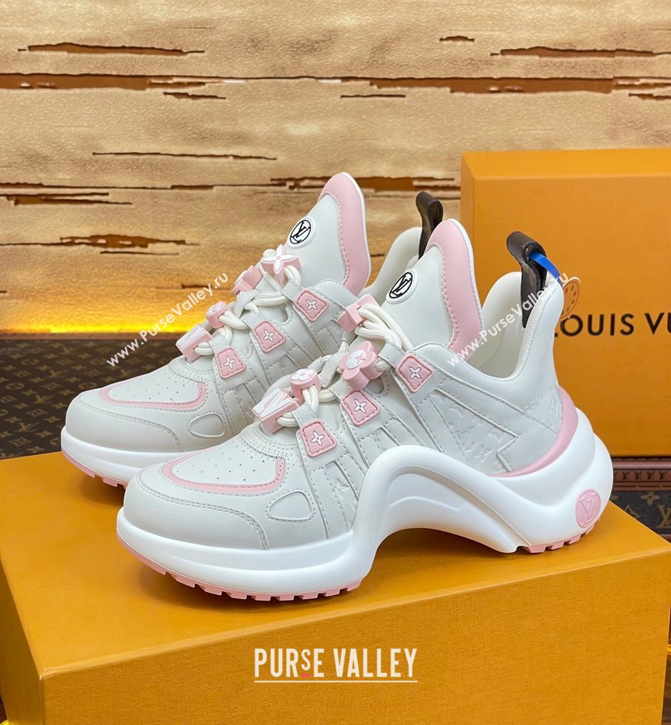 Louis Vuitton LV Archlight Sneakers with Signature Beads Pink 2024 0815 (MD-240815084)