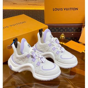 Louis Vuitton LV Archlight Sneakers with Signature Beads Purple 2024 0815 (MD-240815085)