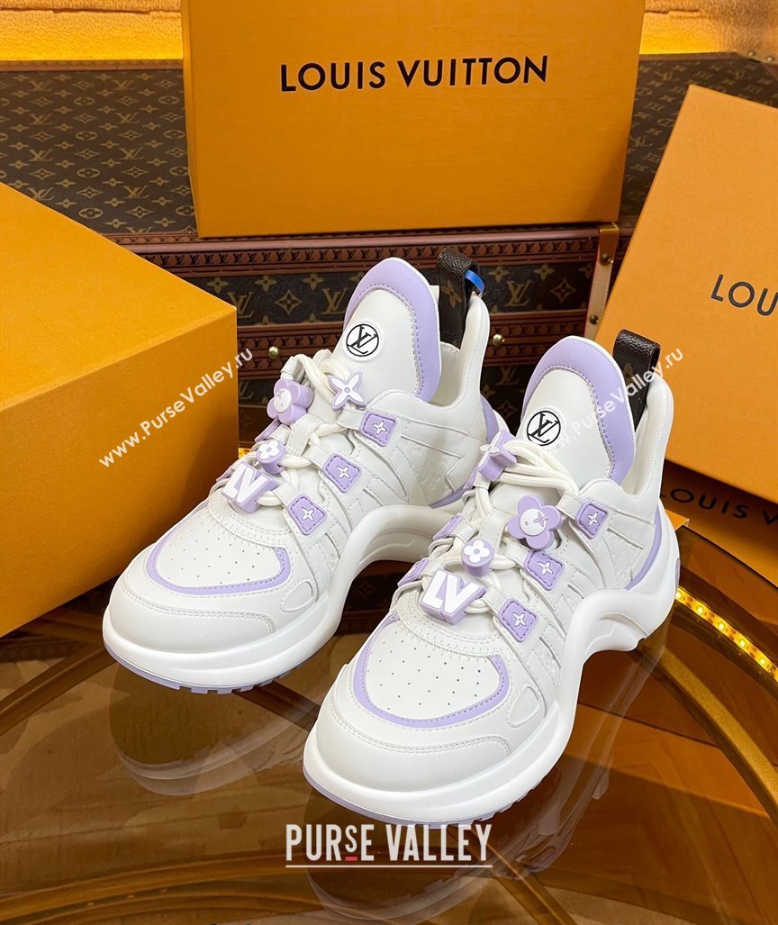 Louis Vuitton LV Archlight Sneakers with Signature Beads Purple 2024 0815 (MD-240815085)