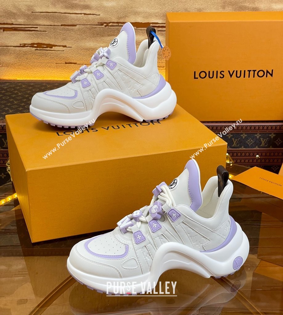 Louis Vuitton LV Archlight Sneakers with Signature Beads Purple 2024 0815 (MD-240815085)