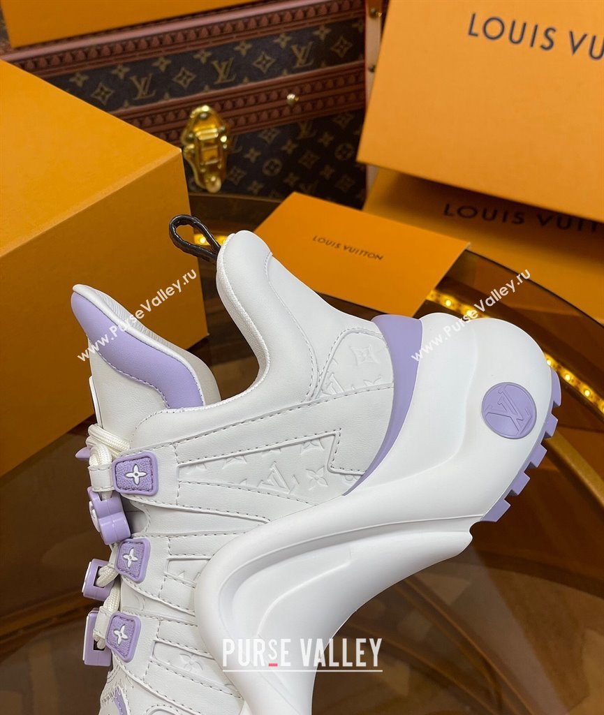 Louis Vuitton LV Archlight Sneakers with Signature Beads Purple 2024 0815 (MD-240815085)