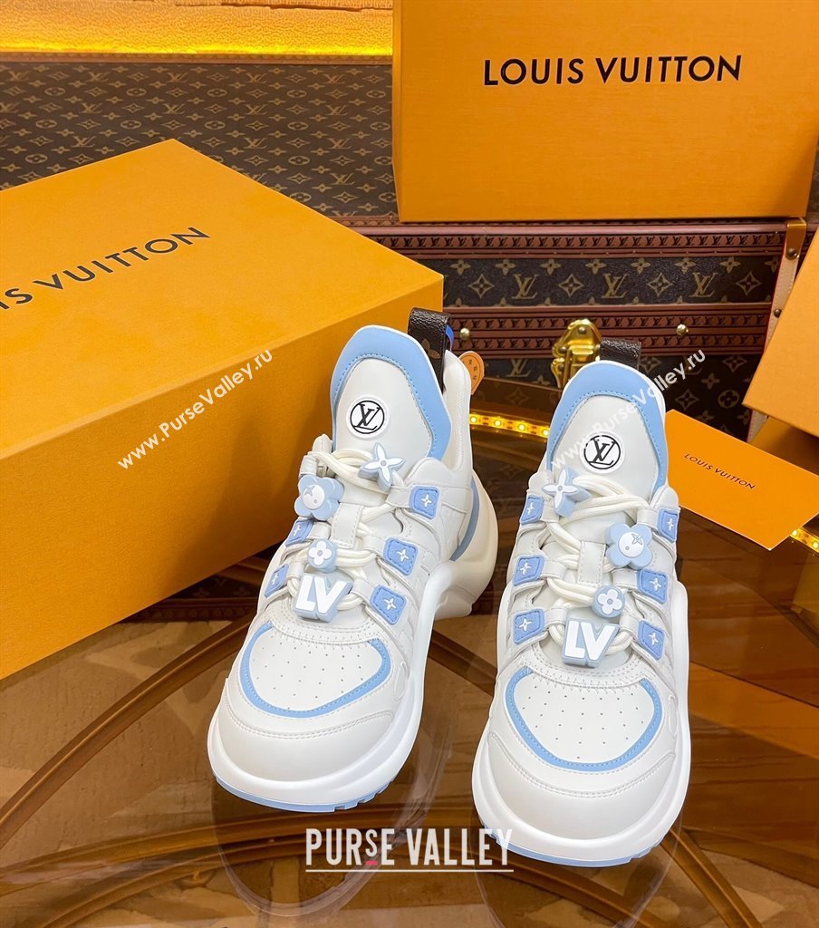 Louis Vuitton LV Archlight Sneakers with Signature Beads Blue 2024 0815 (MD-240815086)