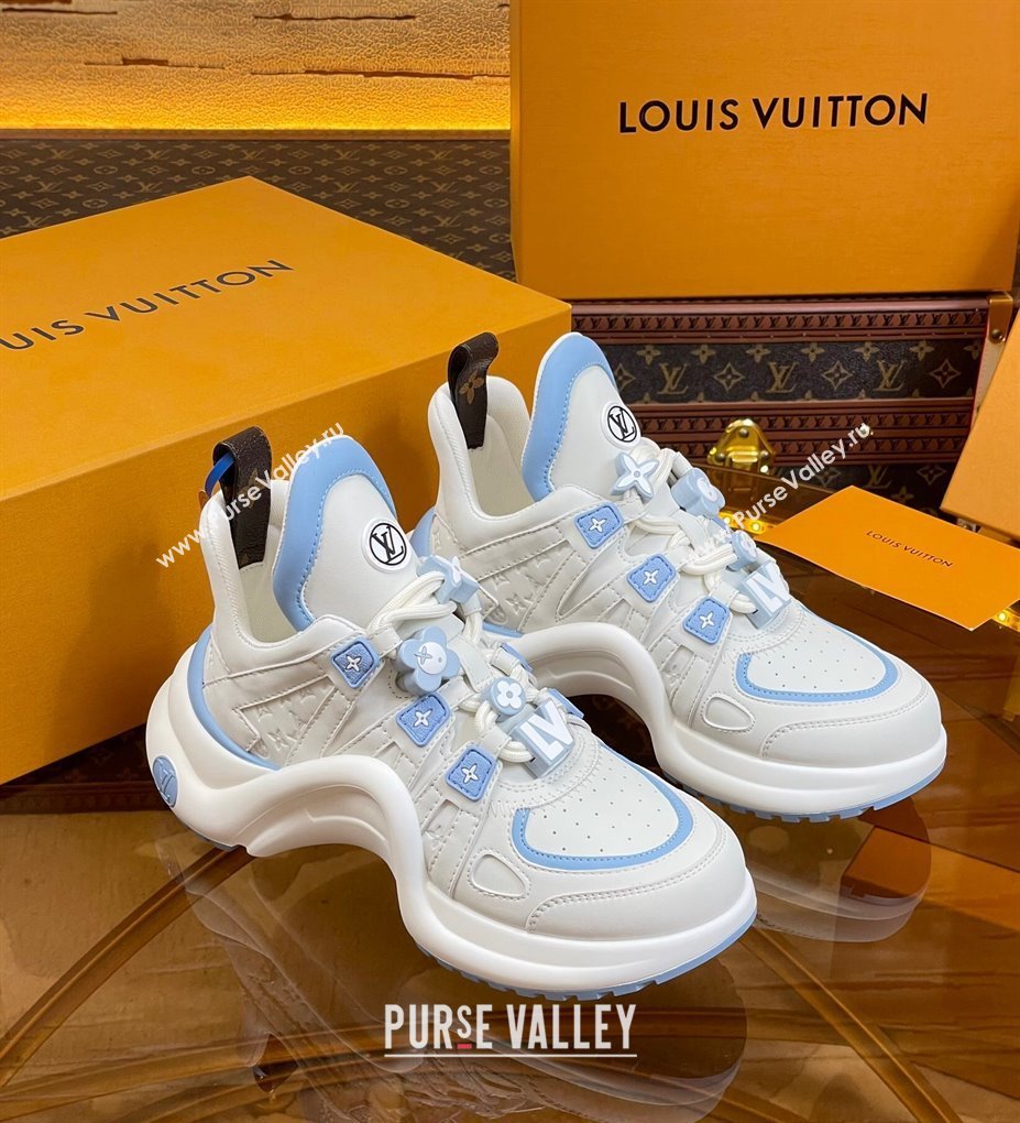 Louis Vuitton LV Archlight Sneakers with Signature Beads Blue 2024 0815 (MD-240815086)