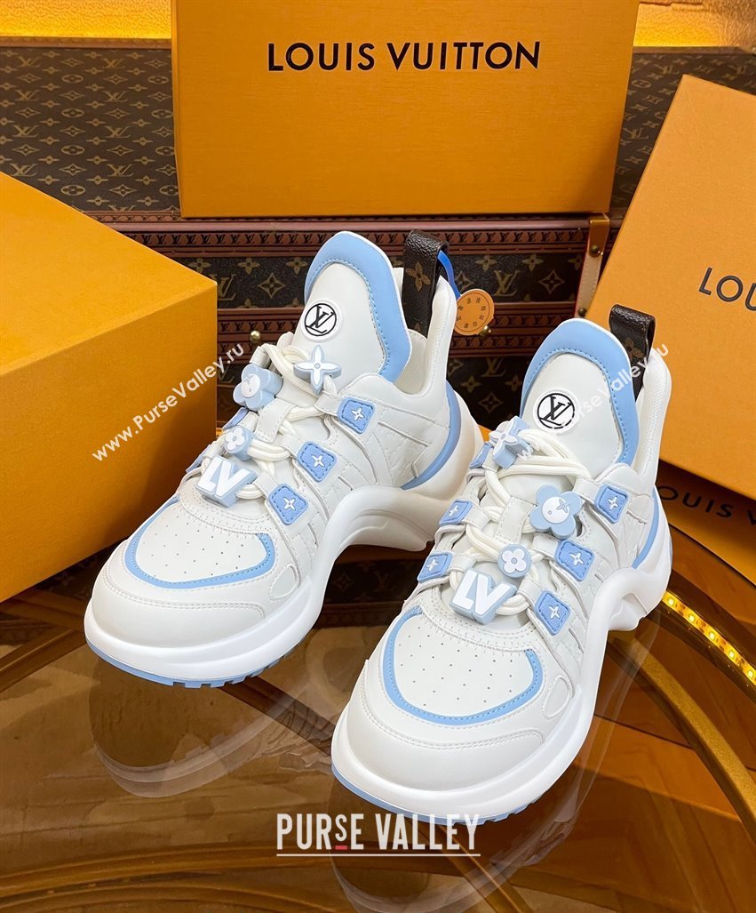 Louis Vuitton LV Archlight Sneakers with Signature Beads Blue 2024 0815 (MD-240815086)