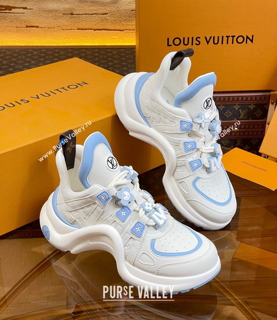 Louis Vuitton LV Archlight Sneakers with Signature Beads Blue 2024 0815 (MD-240815086)