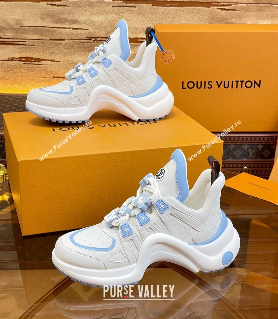 Louis Vuitton LV Archlight Sneakers with Signature Beads Blue 2024 0815 (MD-240815086)