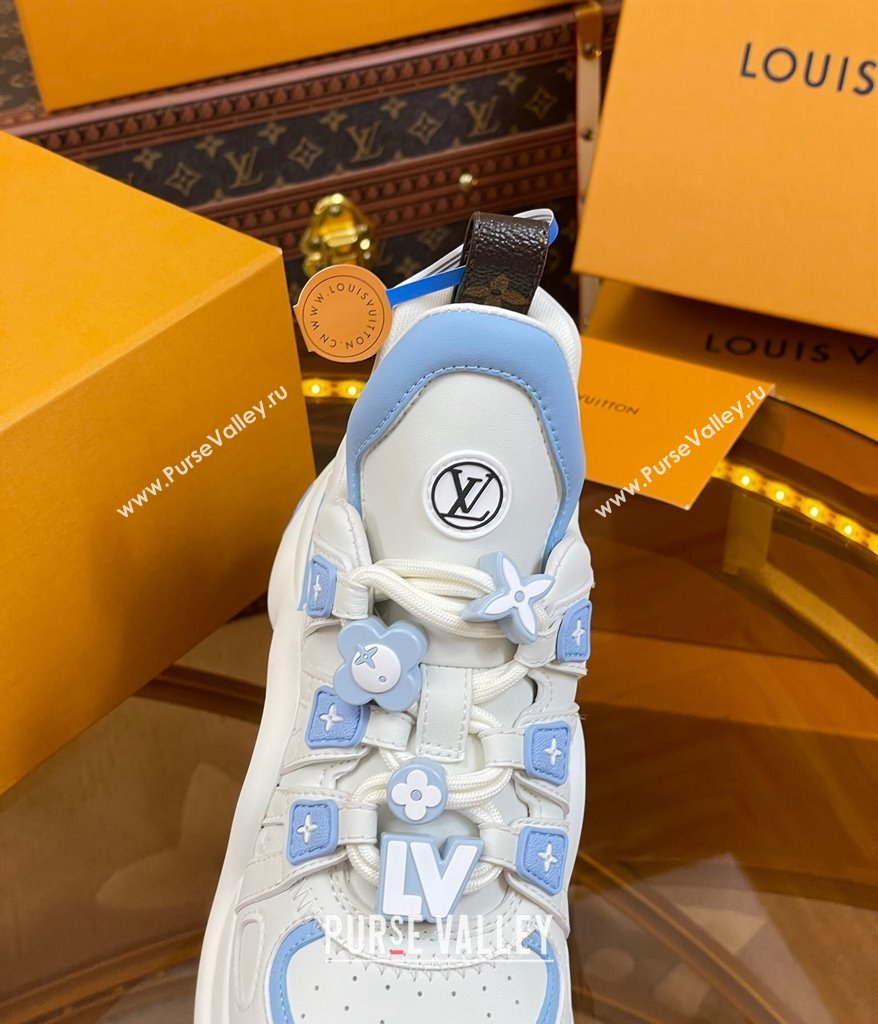 Louis Vuitton LV Archlight Sneakers with Signature Beads Blue 2024 0815 (MD-240815086)