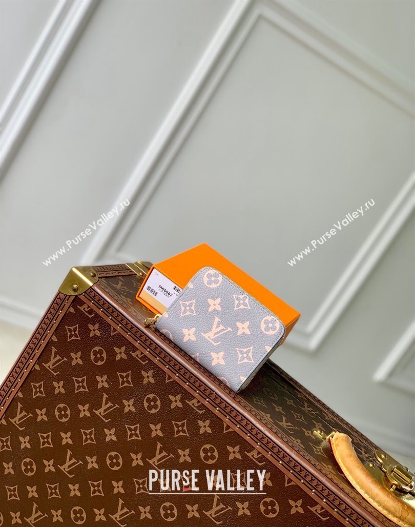 Louis Vuitton Zippy Coin Purse Wallet in Trianon Grey Canvas 2024 M60067 (KI-240829015)