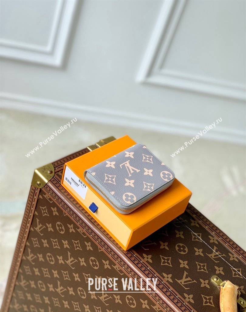 Louis Vuitton Zippy Coin Purse Wallet in Trianon Grey Canvas 2024 M60067 (KI-240829015)