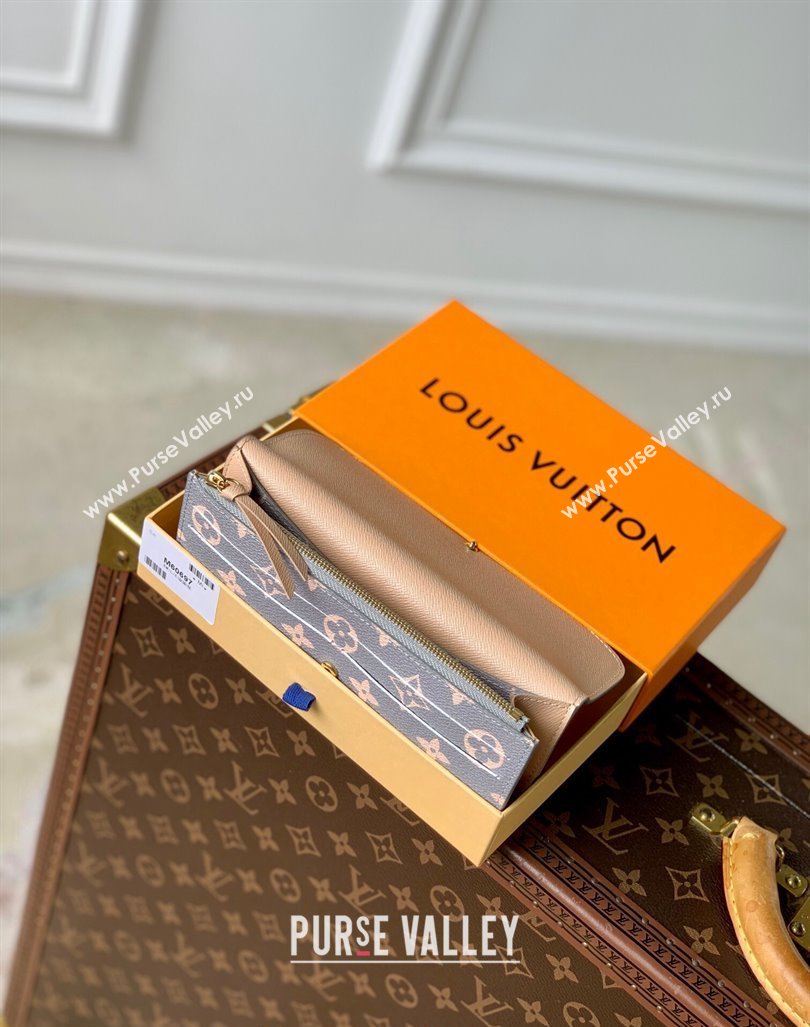 Louis Vuitton Emilie Wallet in Trianon Grey Canvas 2024 M60697 (KI-240829016)