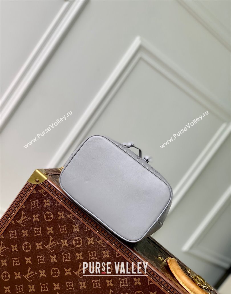 Louis Vuitton Neonoe BB Bucket bag in Trianon Grey Calfskin 2024 M12749 (KI-240829017)