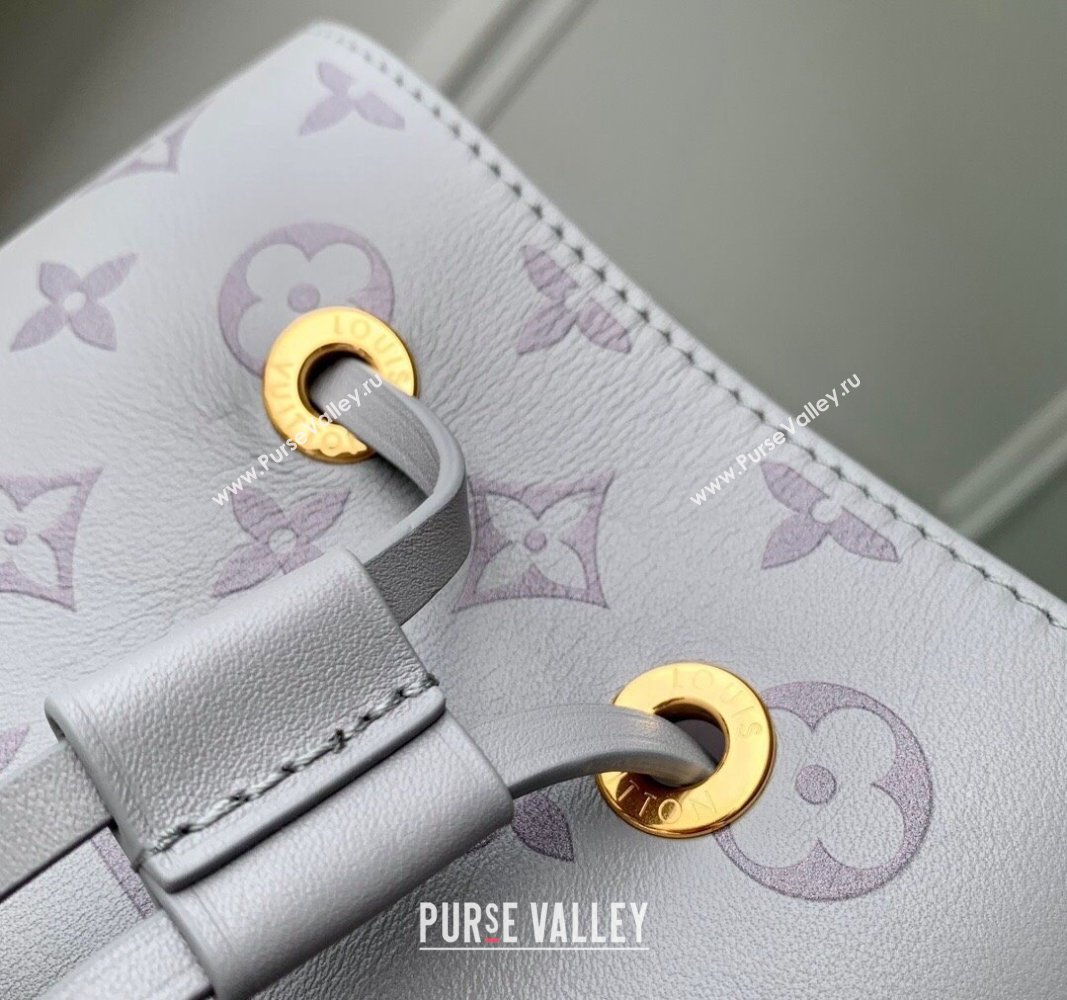 Louis Vuitton Neonoe BB Bucket bag in Trianon Grey Calfskin 2024 M12749 (KI-240829017)