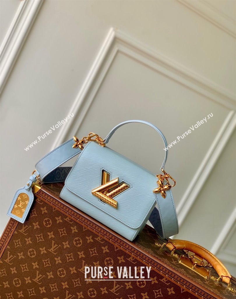 Louis Vuitton Twist PM Bag in Epi Leather Washed Blue 2024 M25362 (KI-240829026)