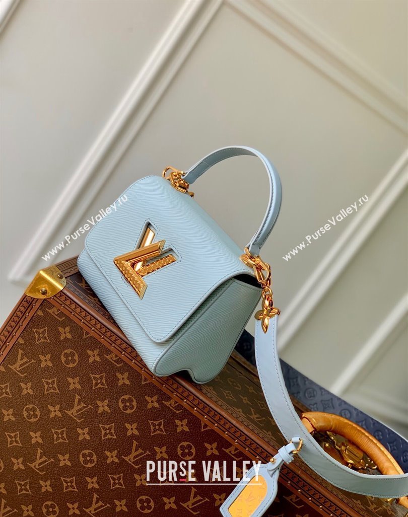 Louis Vuitton Twist PM Bag in Epi Leather Washed Blue 2024 M25362 (KI-240829026)