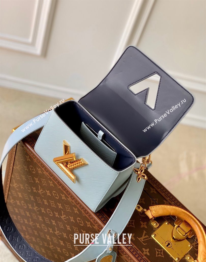 Louis Vuitton Twist PM Bag in Epi Leather Washed Blue 2024 M25362 (KI-240829026)