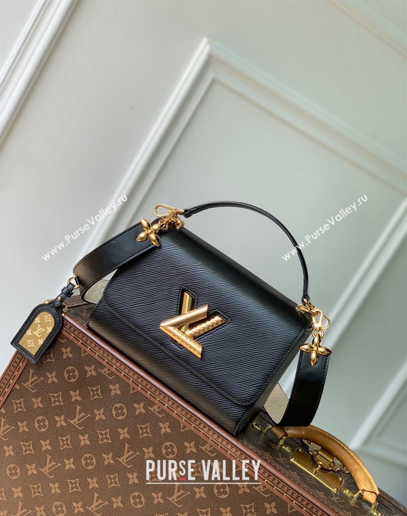 Louis Vuitton Twist MM Bag in Epi Leather M25360 Black 2024 (KI-240829024)