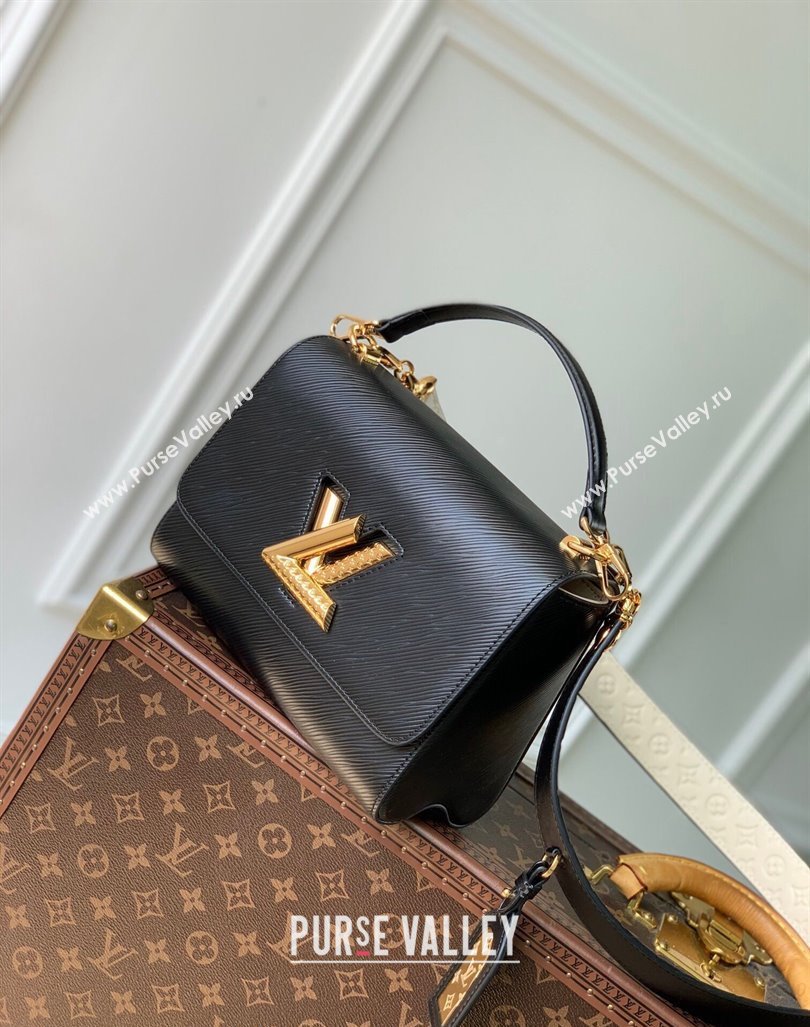Louis Vuitton Twist MM Bag in Epi Leather M25360 Black 2024 (KI-240829024)