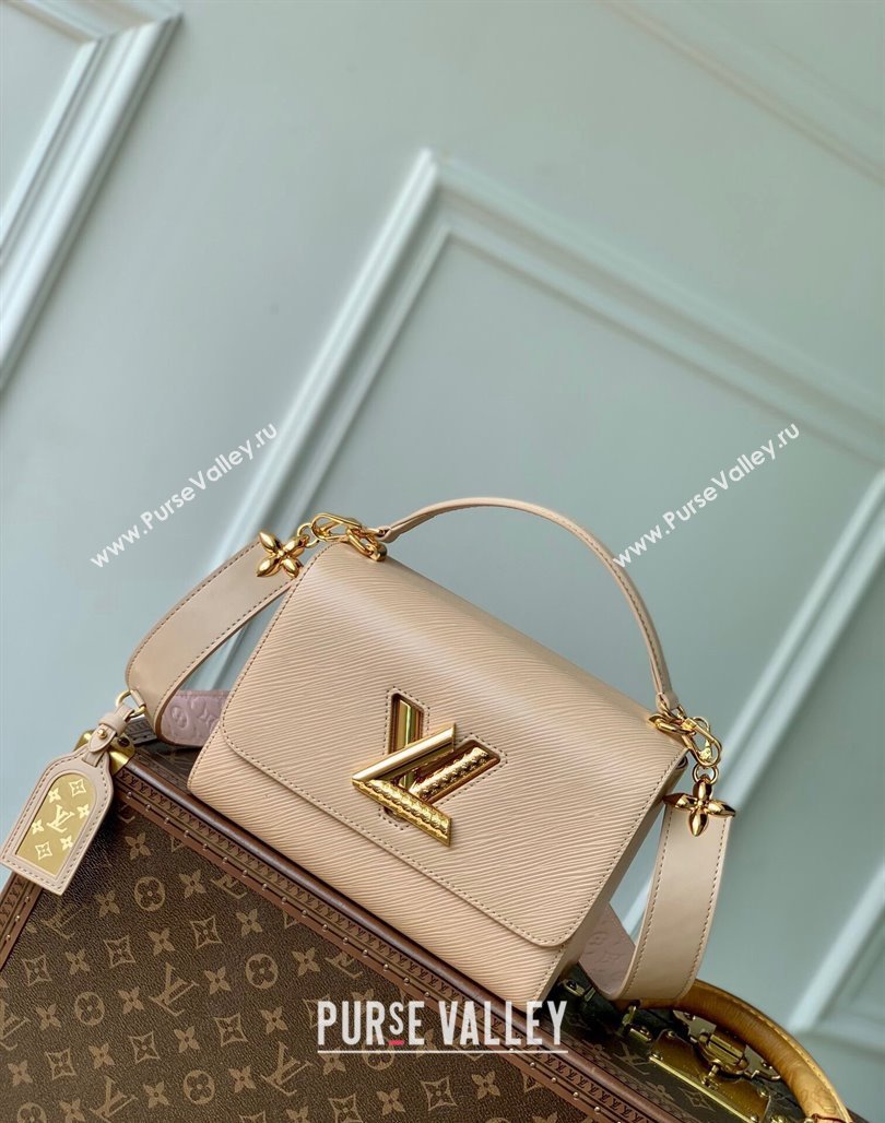 Louis Vuitton Twist MM Bag in Epi Leather M25361 Macchiato Beige 2024 (KI-240829025)