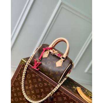 Louis Vuitton Speedy 18 LV I Monogram Canvas Bag with Charm M46970 Brown 2024 (KI-240829028)