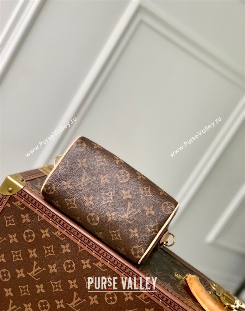 Louis Vuitton Speedy 18 LV I Monogram Canvas Bag with Charm M46970 Brown 2024 (KI-240829028)