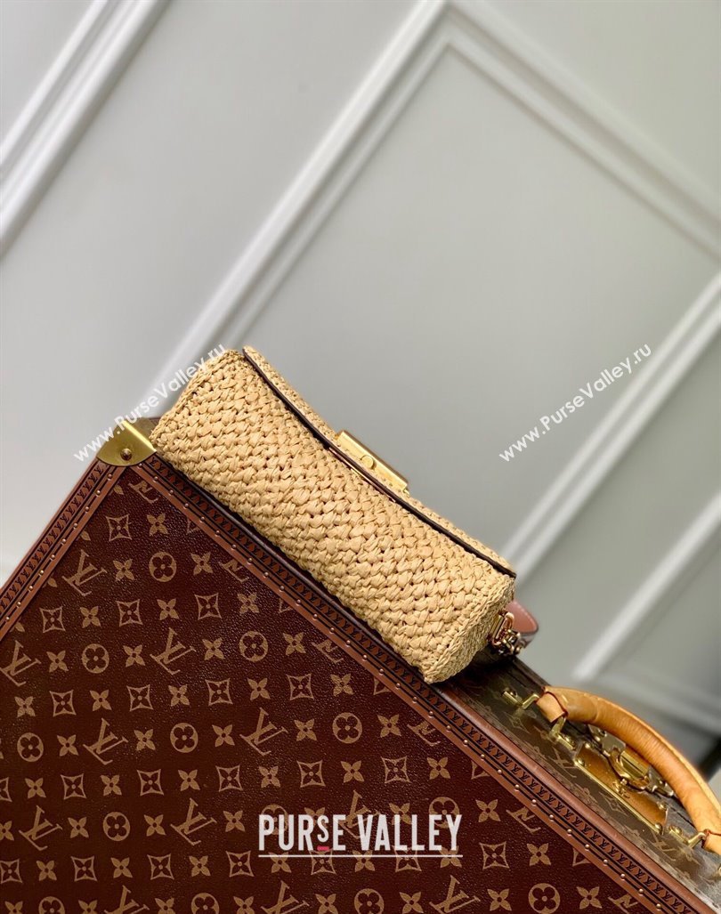 Louis Vuitton Twist West Bag in Raffia Straw M25030 2024 (KI-240829036)