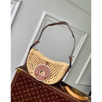 Louis Vuitton Croissant MM Hobo Bag in Raffia Straw M24811 2024 (KI-240829037)