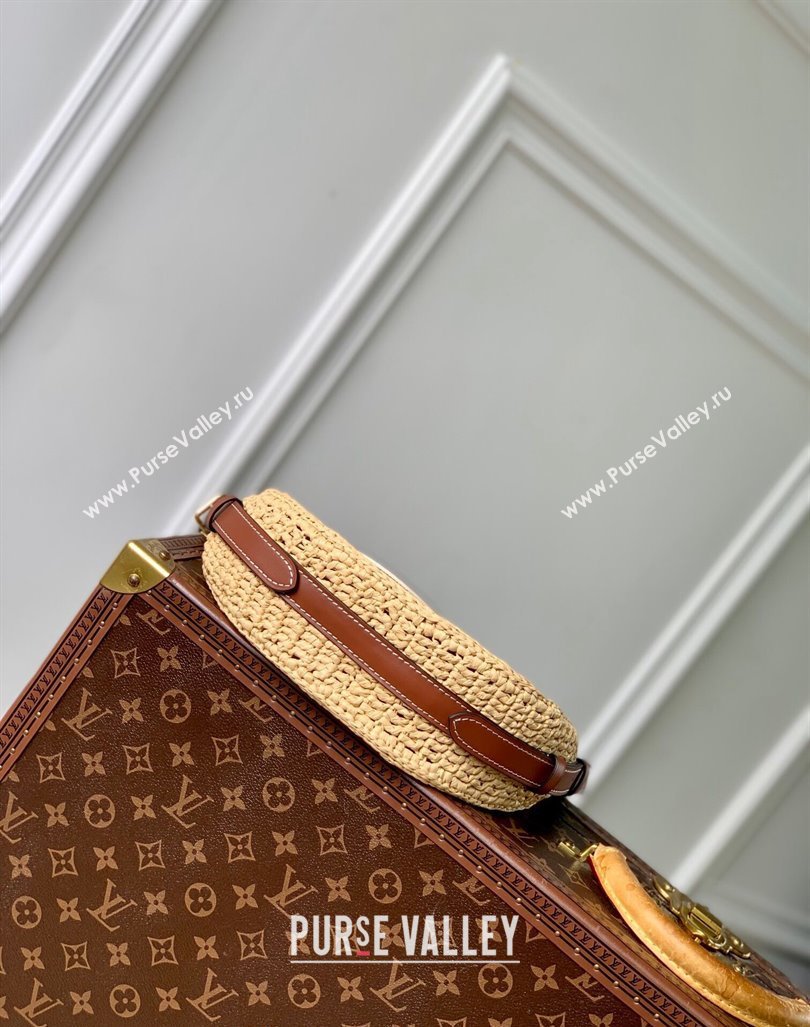 Louis Vuitton Croissant MM Hobo Bag in Raffia Straw M24811 2024 (KI-240829037)