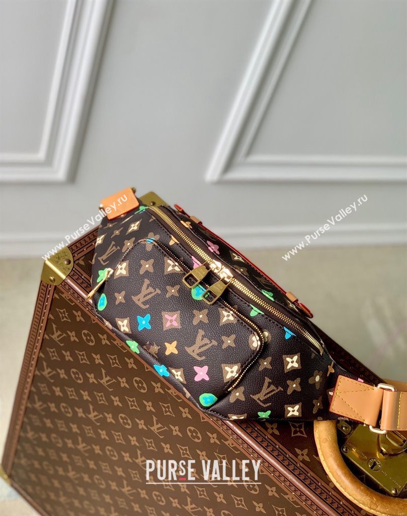 Louis Vuitton Rush Bumbag Belt Bag in Chocolate Brown Monogram Craggy Canvas 2024 M24858 (KI-240829038)