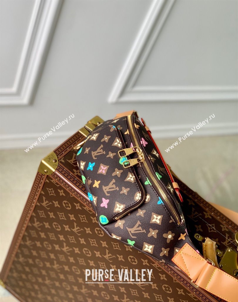 Louis Vuitton Rush Bumbag Belt Bag in Chocolate Brown Monogram Craggy Canvas 2024 M24858 (KI-240829038)