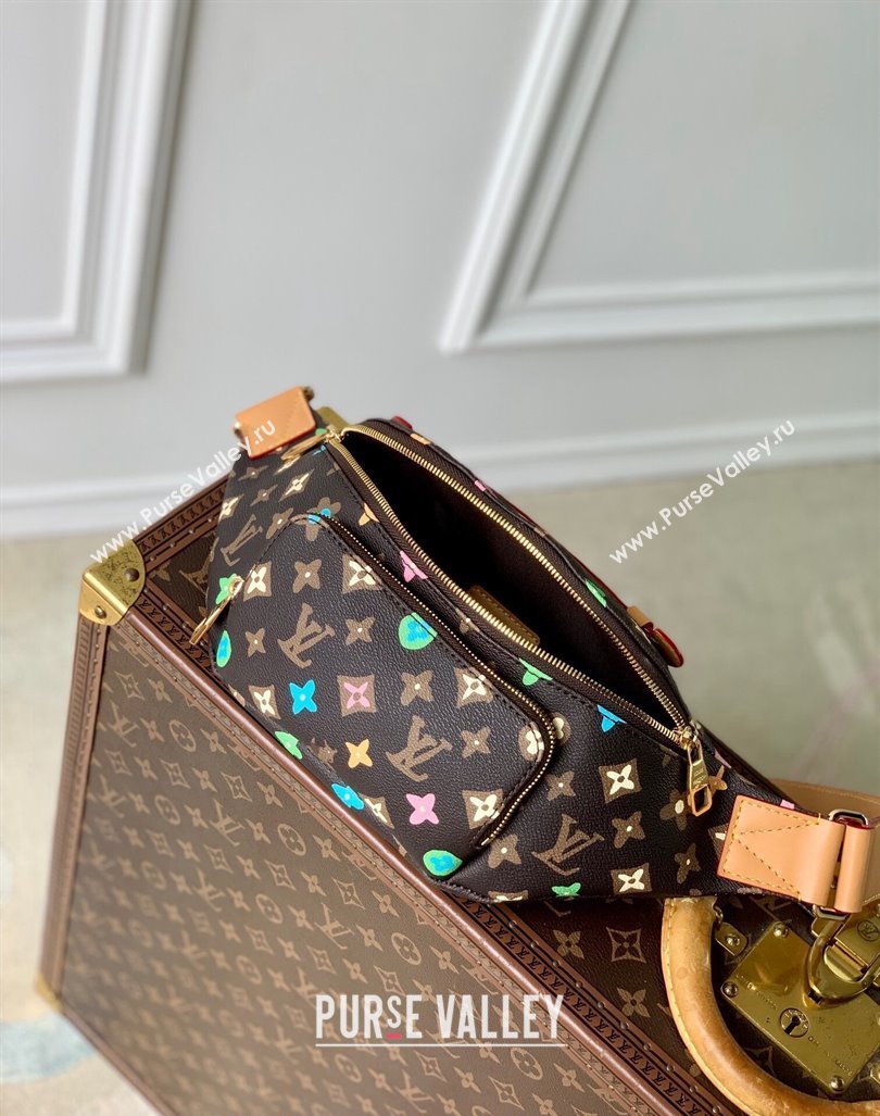 Louis Vuitton Rush Bumbag Belt Bag in Chocolate Brown Monogram Craggy Canvas 2024 M24858 (KI-240829038)