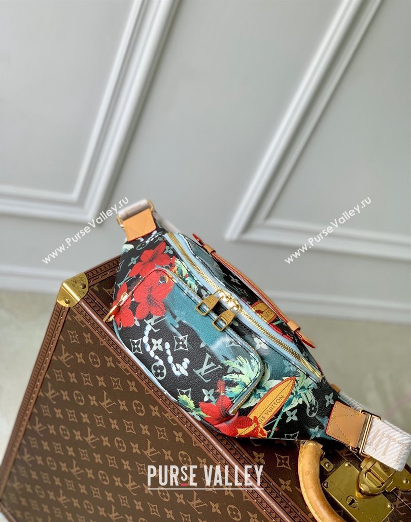 Louis Vuitton Rush Bumbag Belt Bag in Monogram Surfin’ Canvas M24987 Sky Blue 2024 (KI-240829040)