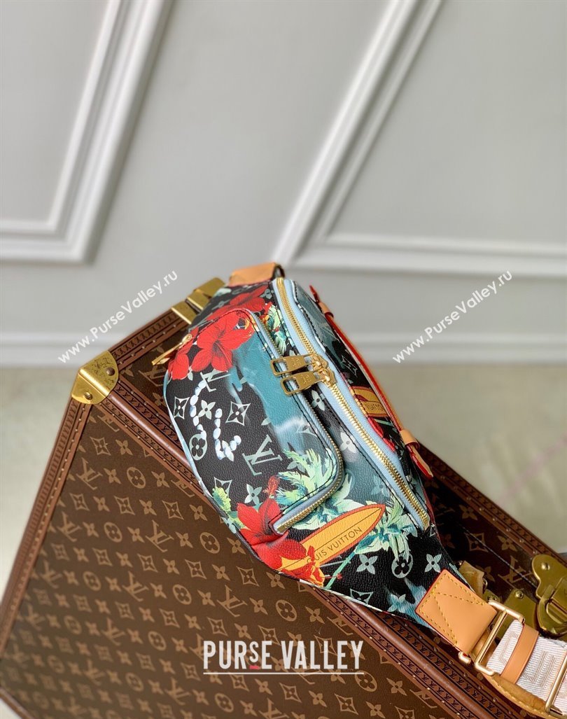 Louis Vuitton Rush Bumbag Belt Bag in Monogram Surfin’ Canvas M24987 Sky Blue 2024 (KI-240829040)