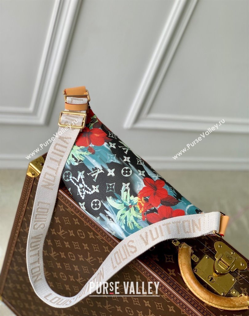 Louis Vuitton Rush Bumbag Belt Bag in Monogram Surfin’ Canvas M24987 Sky Blue 2024 (KI-240829040)