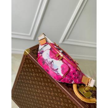 Louis Vuitton Rush Bumbag Belt Bag in Monogram Surfin’ Canvas M24987 Dark Pink 2024 (KI-240829041)