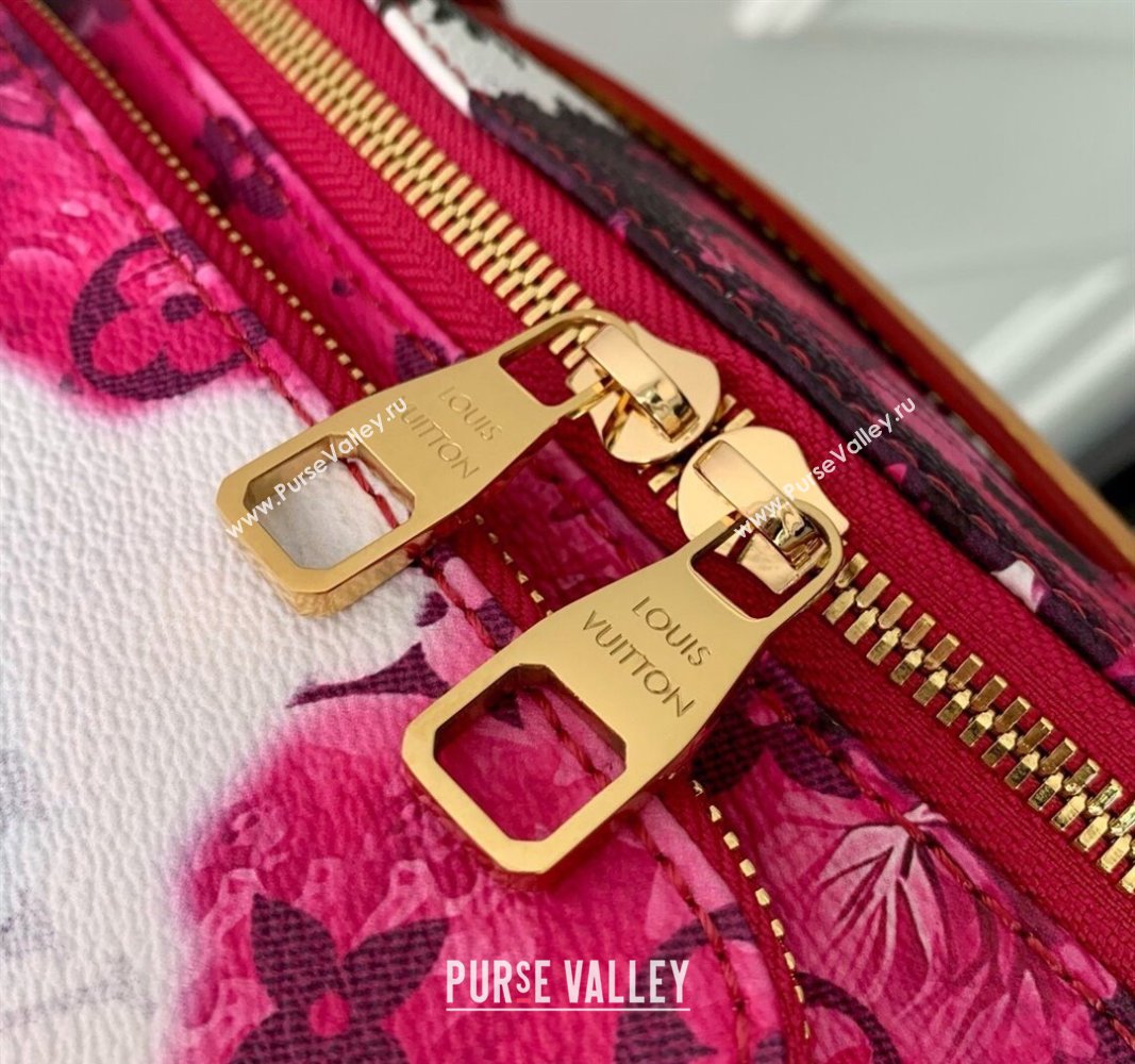 Louis Vuitton Rush Bumbag Belt Bag in Monogram Surfin’ Canvas M24987 Dark Pink 2024 (KI-240829041)