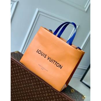 Louis Vuitton Shopper Tote MM bag in Calf Leather M24457 Safran Apricot 2024 (KI-240829043)