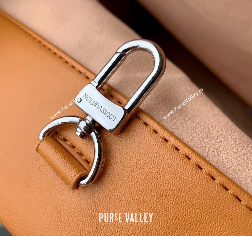 Louis Vuitton Shopper Tote MM bag in Calf Leather M24457 Safran Apricot 2024 (KI-240829043)