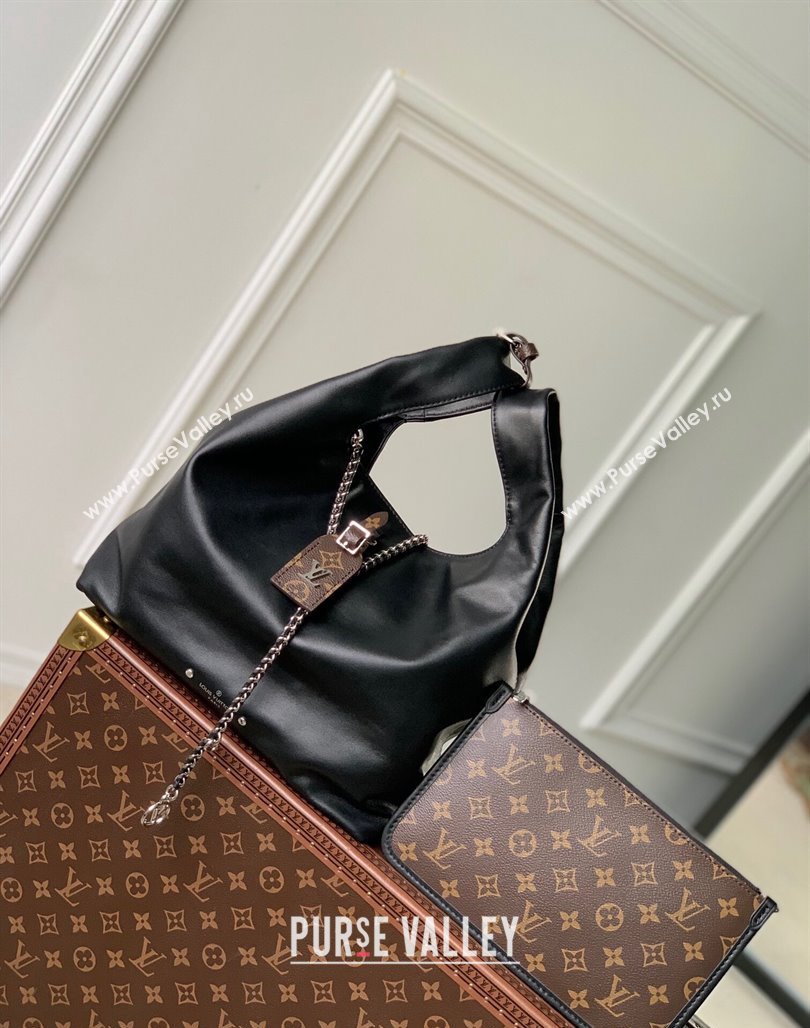 Louis Vuitton Atlantis MM Tote Bag in Black Calfskin 2024 M11266 (KI-240829044)